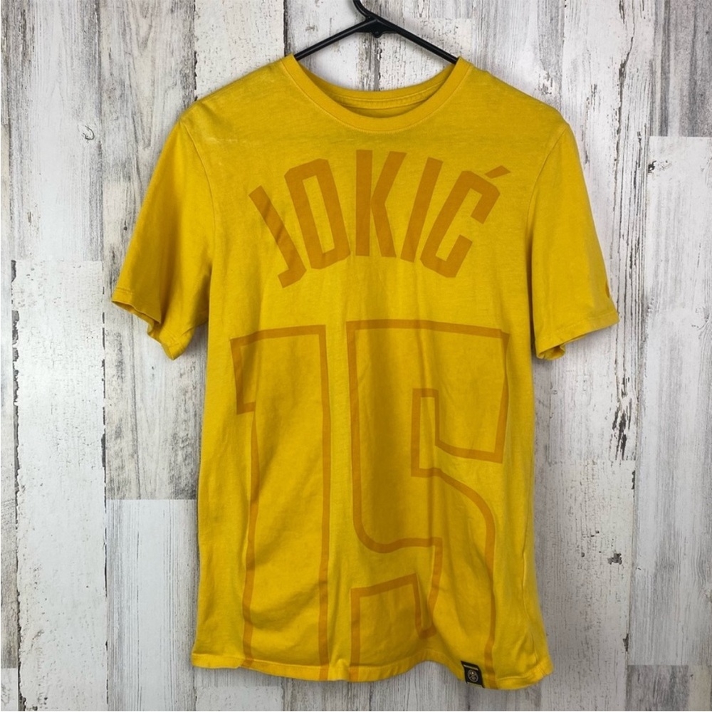 Nike | NBA Denver Nuggets Jokić #15 Yellow Shirt Size Medium